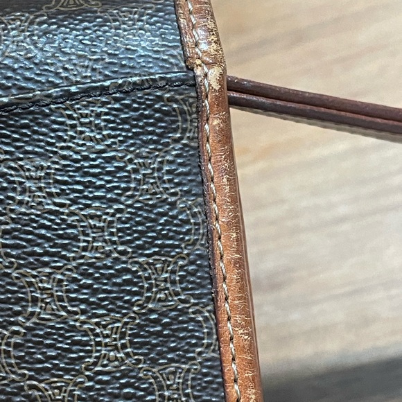 Vintage Celine Macadam canvas clutch bag - Picture 10 of 16